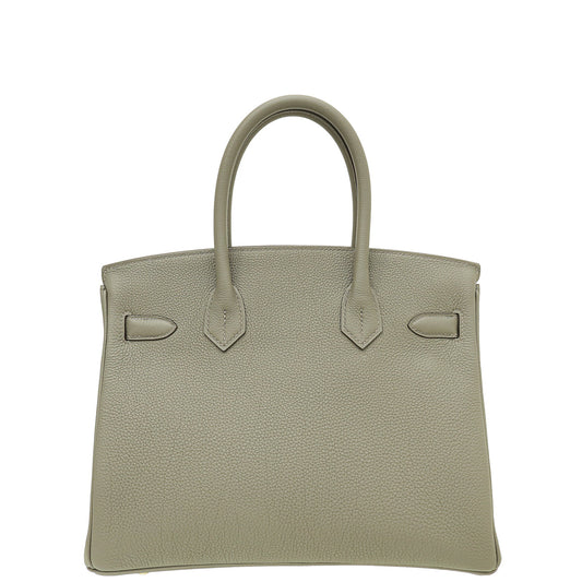 Hermes Etain Retourne Birkin 30 Bag