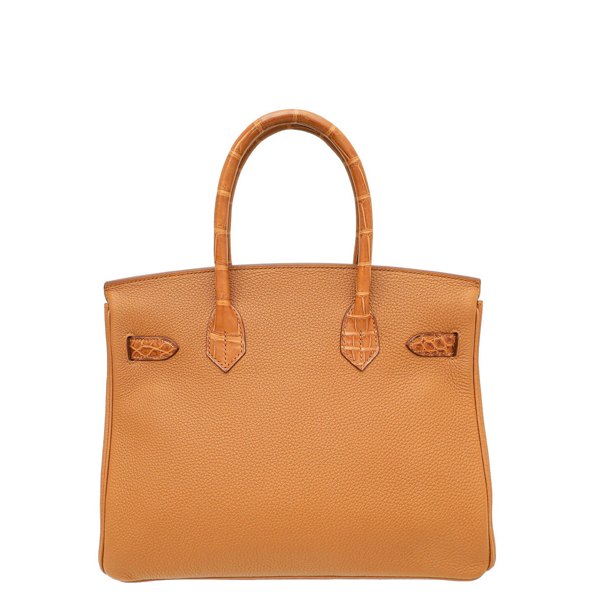 Hermes Gold Mississippi Alligator Matte Birkin 30 Touch Bag