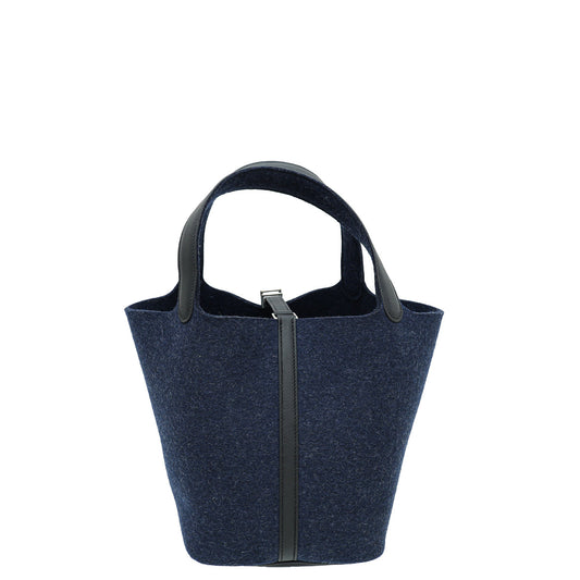 Hermes Bicolor Picotin Lock 22 Feutre Wool Bag