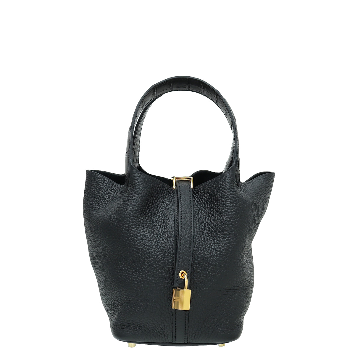 Hermes Noir Picotin Lock 18 Touch Bag