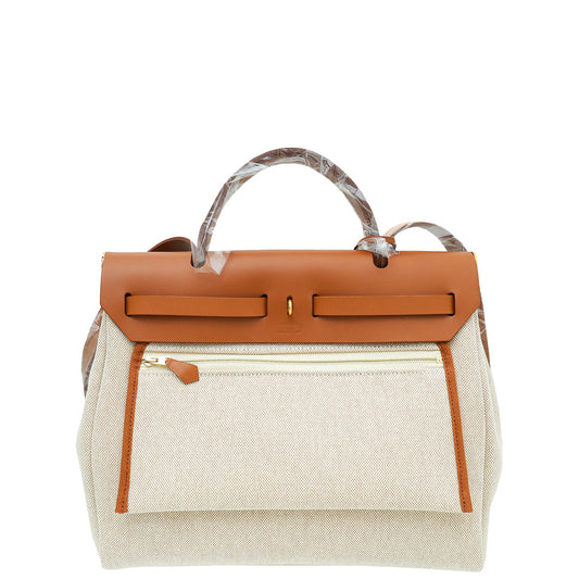 Hermes Bicolor Vache Hunter Chaine D'Ancre Herbag 31 PM Bag