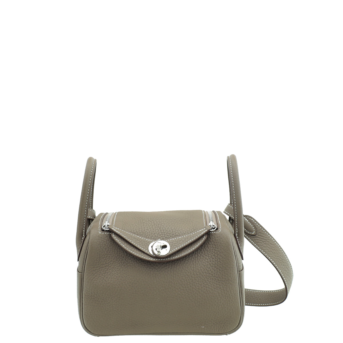 Hermes Etoupe Mini Lindy Bag