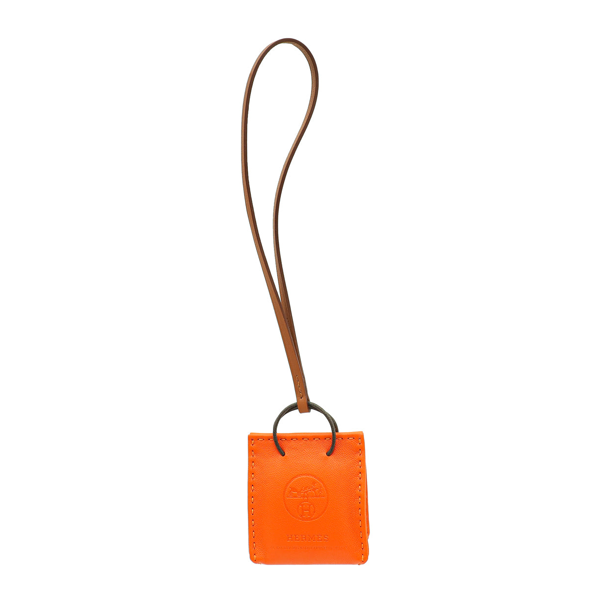 Hermes Orange Bag Charm