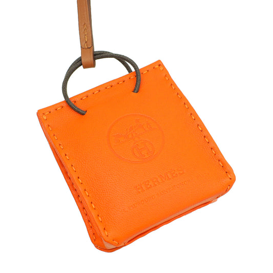 Hermes Orange Bag Charm