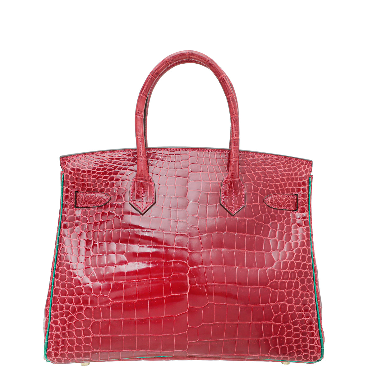 Hermes Bicolor Porosus Crocodile Horseshoe Birkin 30 Bag