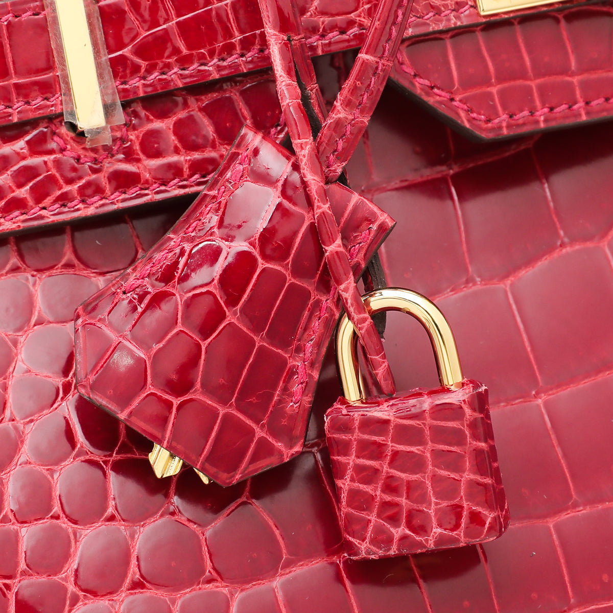 Hermes Bicolor Porosus Crocodile Horseshoe Birkin 30 Bag