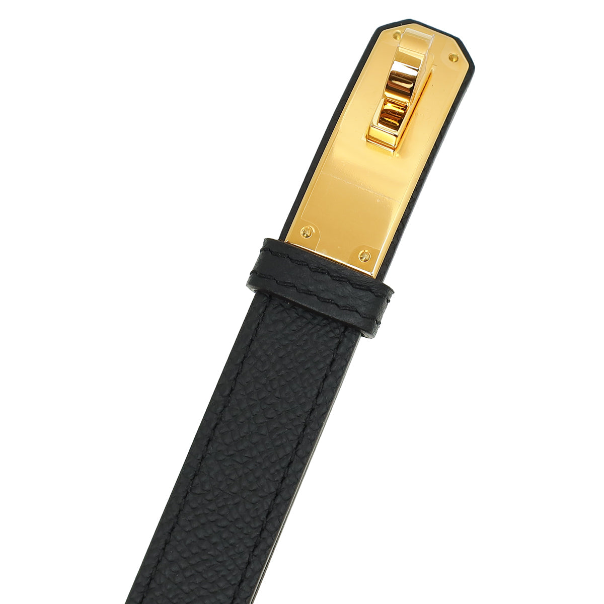 Hermes Noir Kelly 18 Adjustable Belt