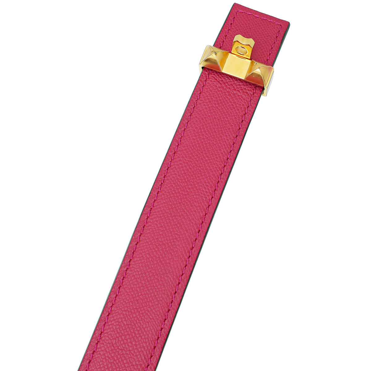 Hermes Rose Pourpre Collier de Chien Adjustable 24mm Belt