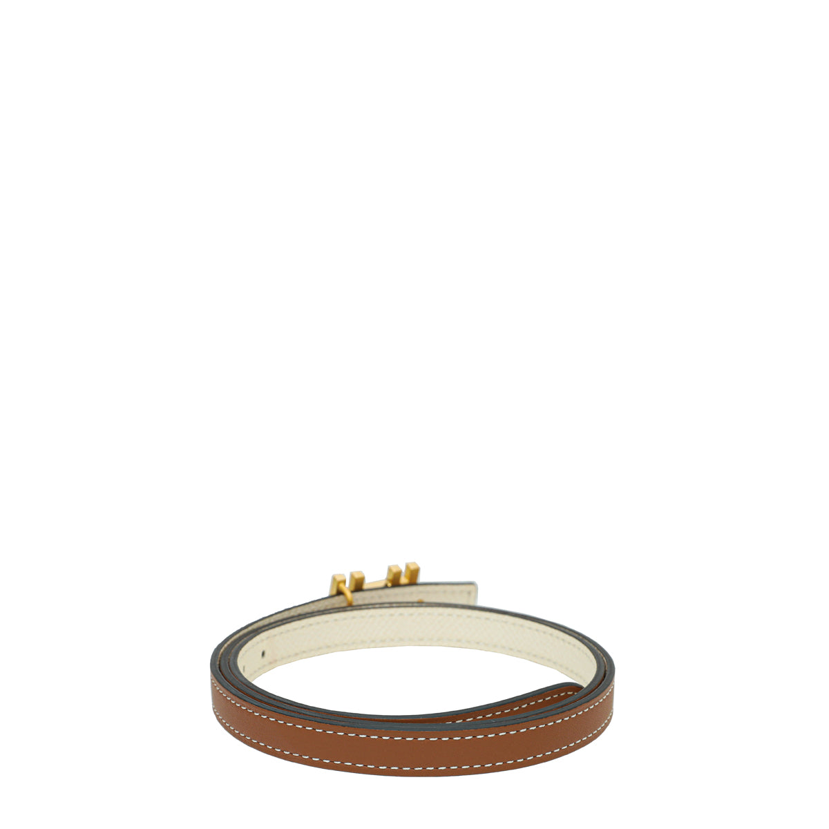 Hermes Bicolor Au Carre Double H 13mm Belt