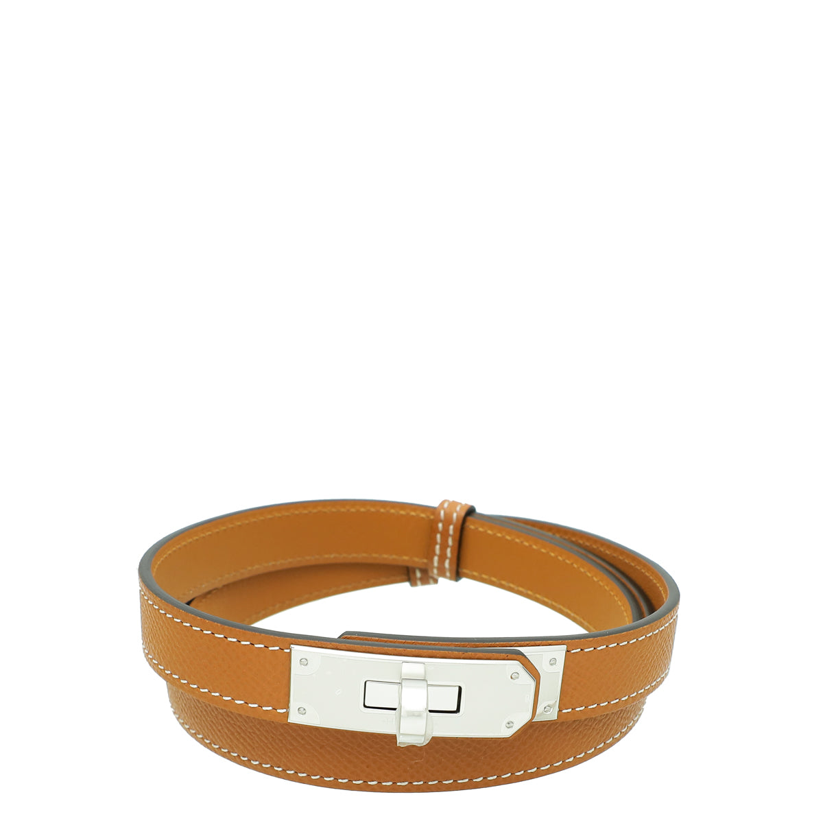 Hermes Gold Kelly 18mm Belt