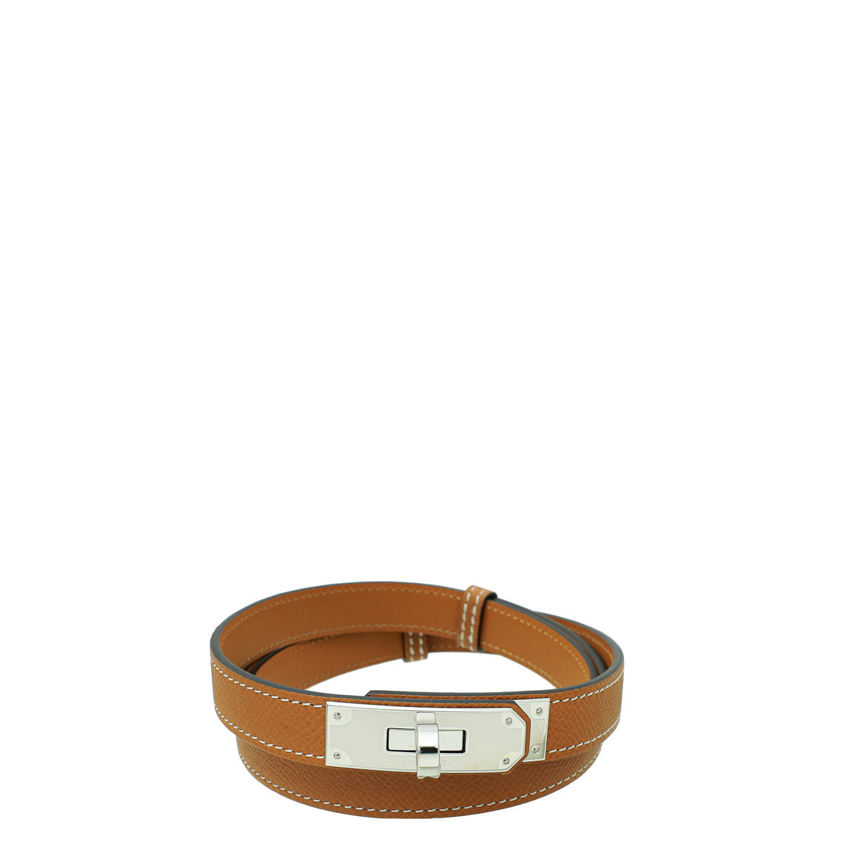 Hermes Gold Kelly 18mm Belt