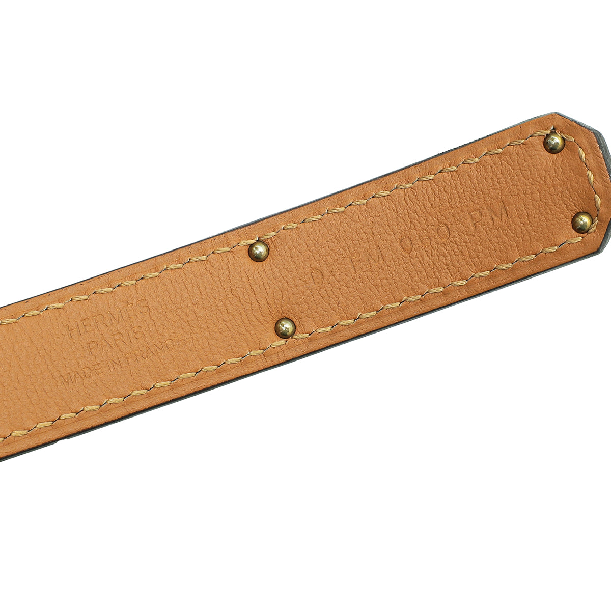 Hermes Bicolor Adjustable 18mm Kelly Belt