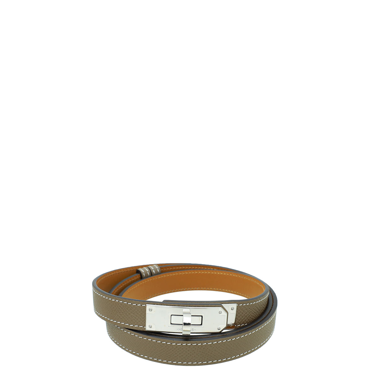 Hermes Etoupe Kelly 18 Belt