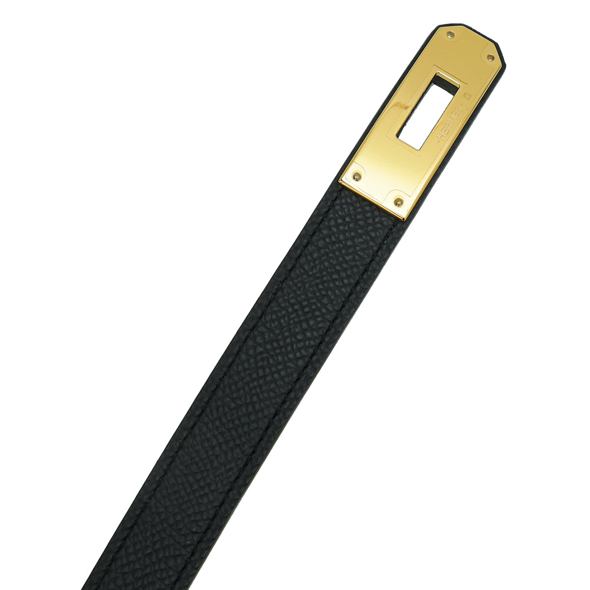 Hermes Noir Kelly 18 Adjustable Belt