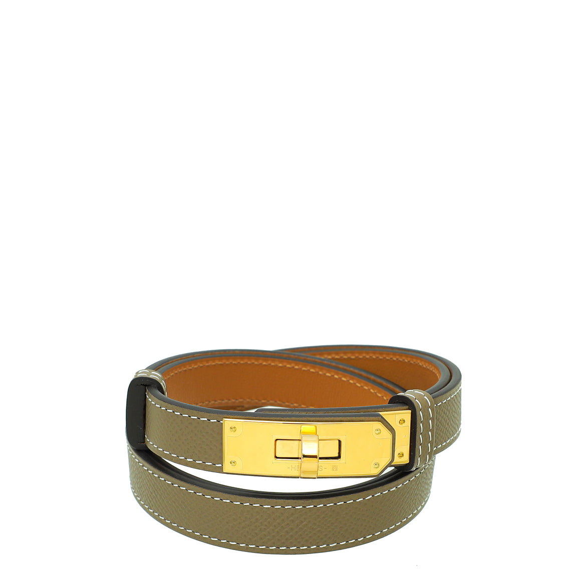 Hermes Etoupe Kelly 18 Belt