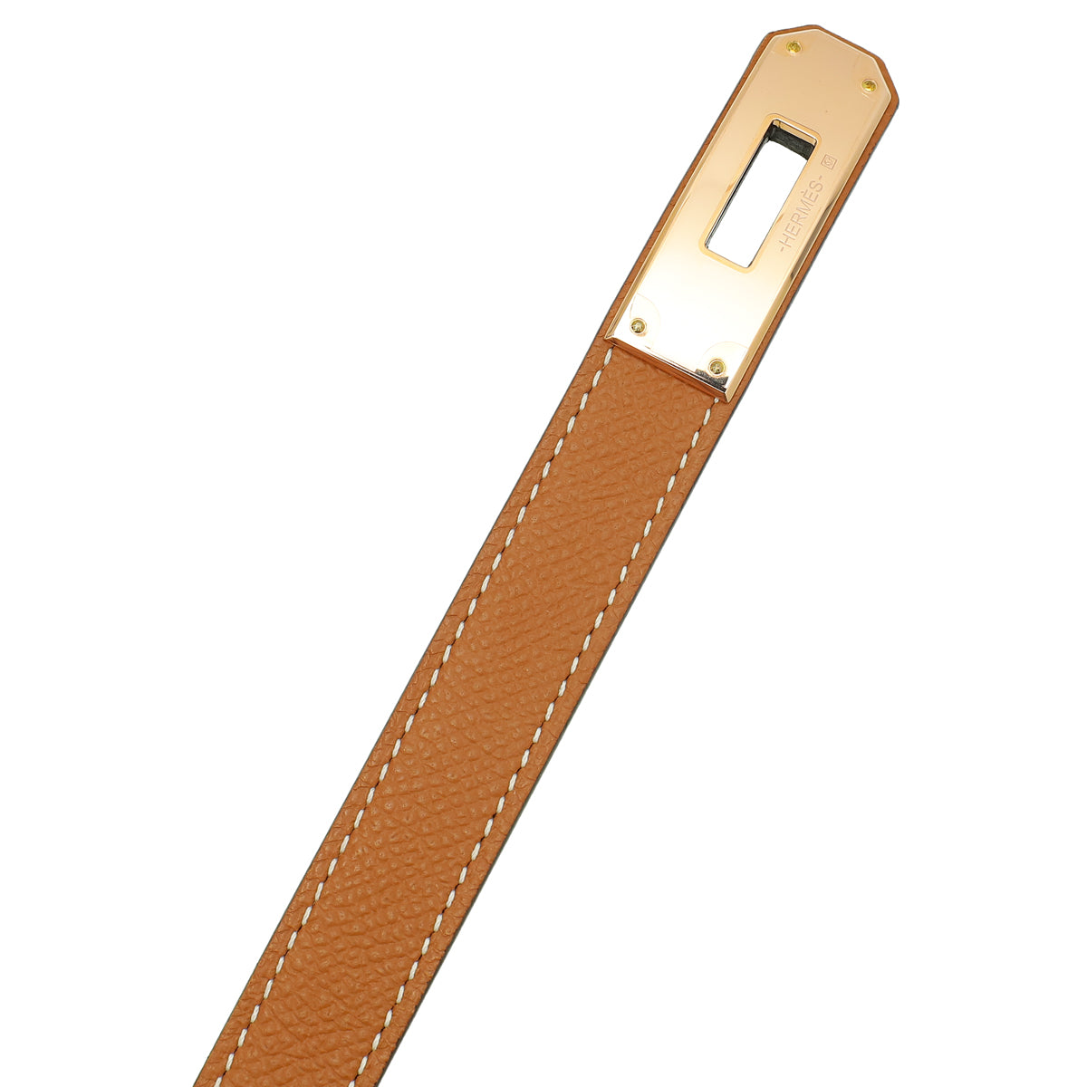 Hermes Gold Kelly 18mm Belt