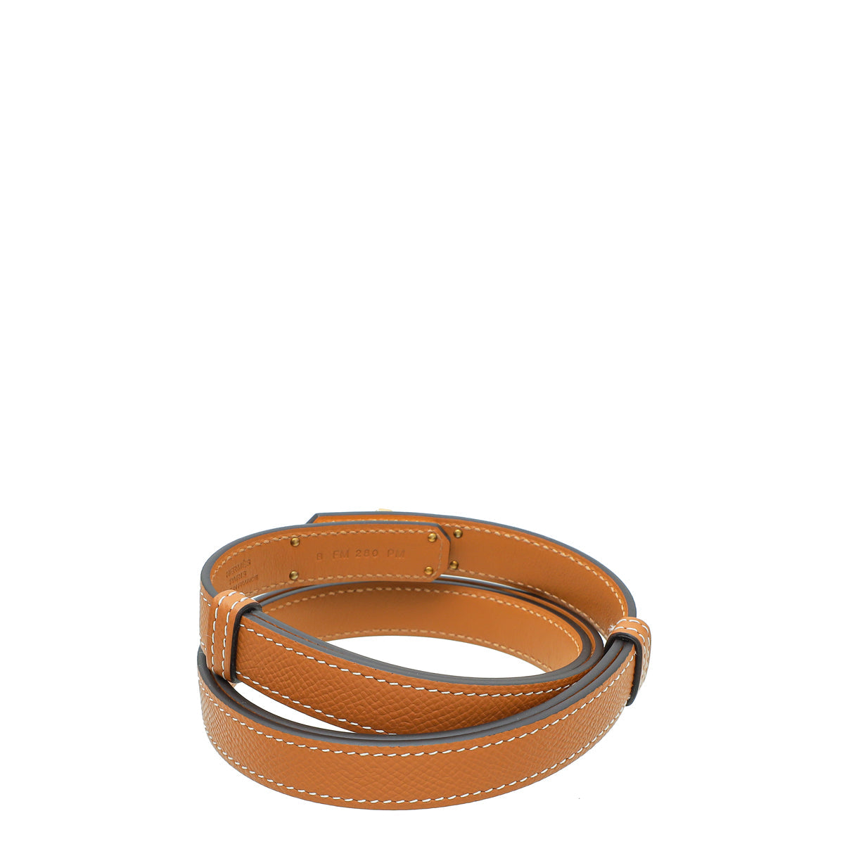 Hermes Gold Kelly 18mm Belt