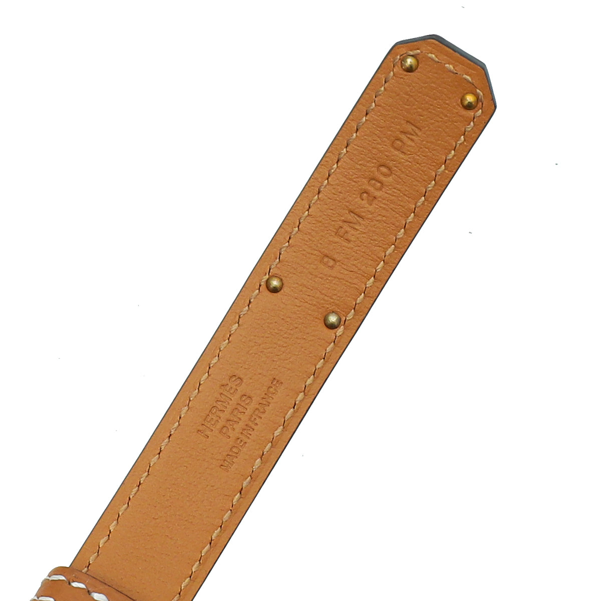 Hermes Gold Kelly 18mm Belt