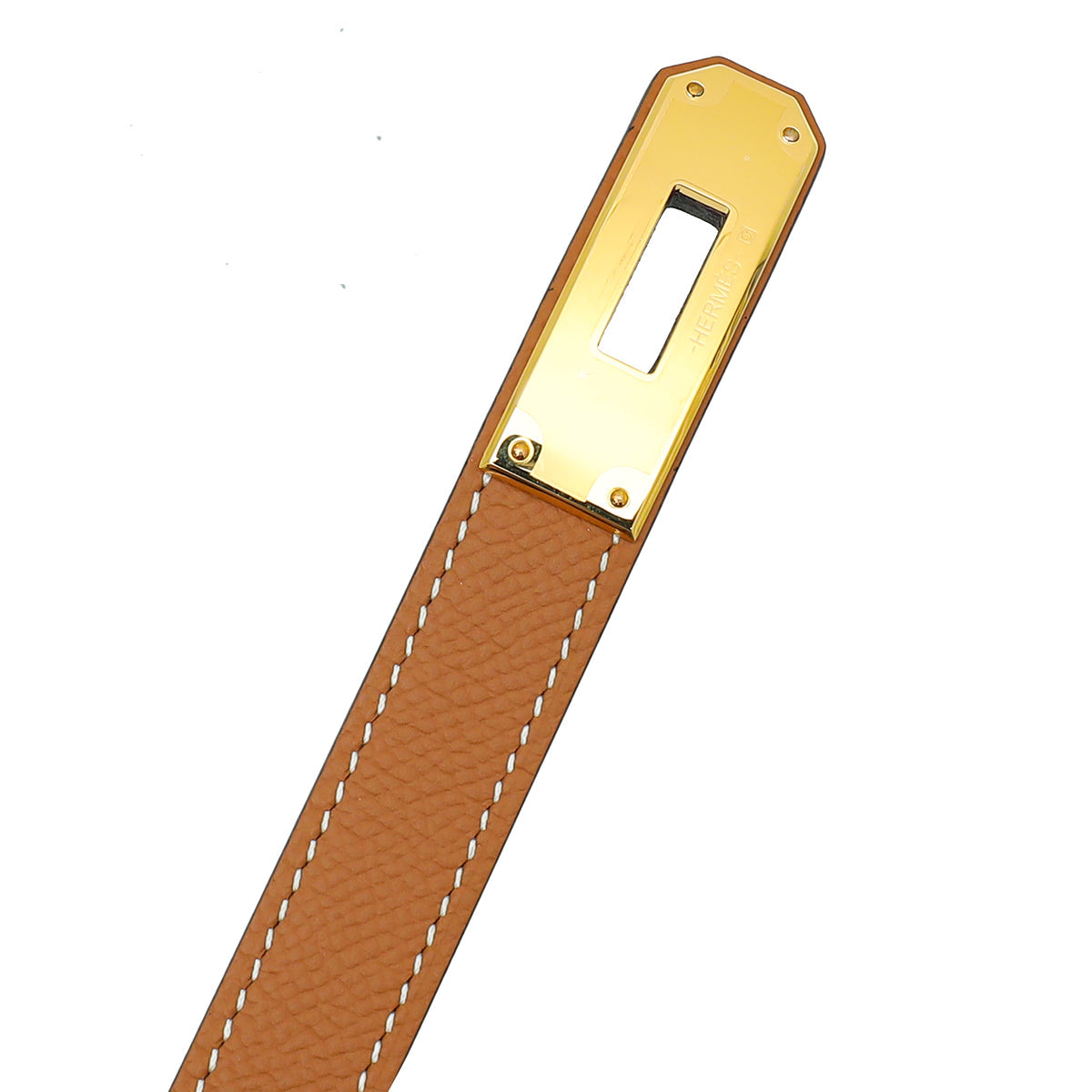 Hermes Gold Kelly 18mm Belt