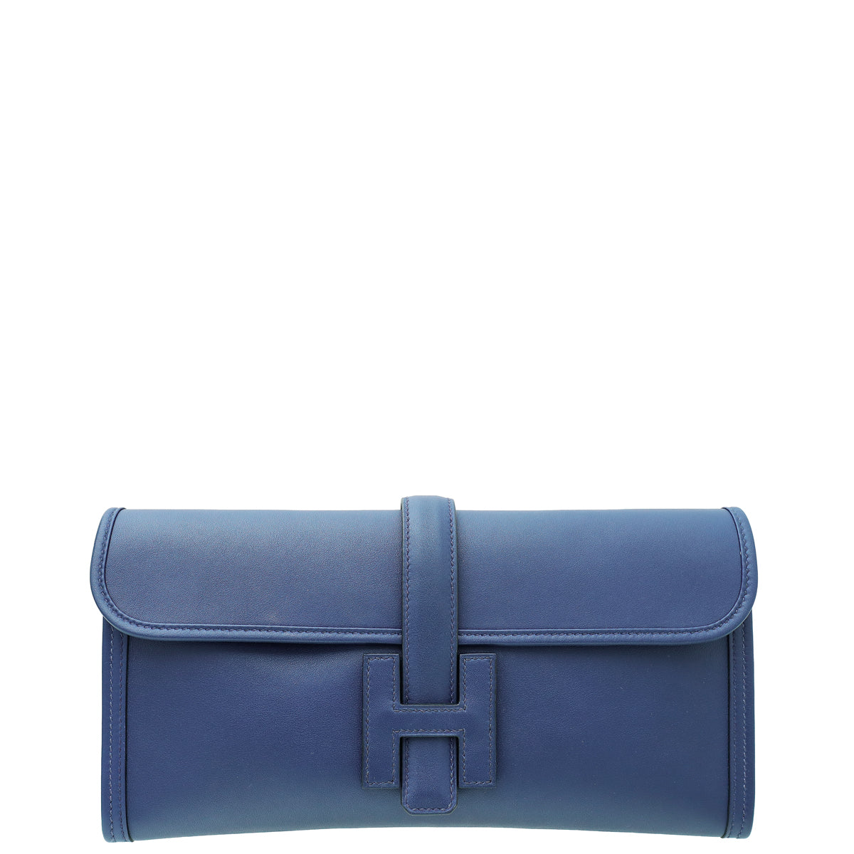 Hermes Bleu Saphir Jige Elan 29 Swift Clutch