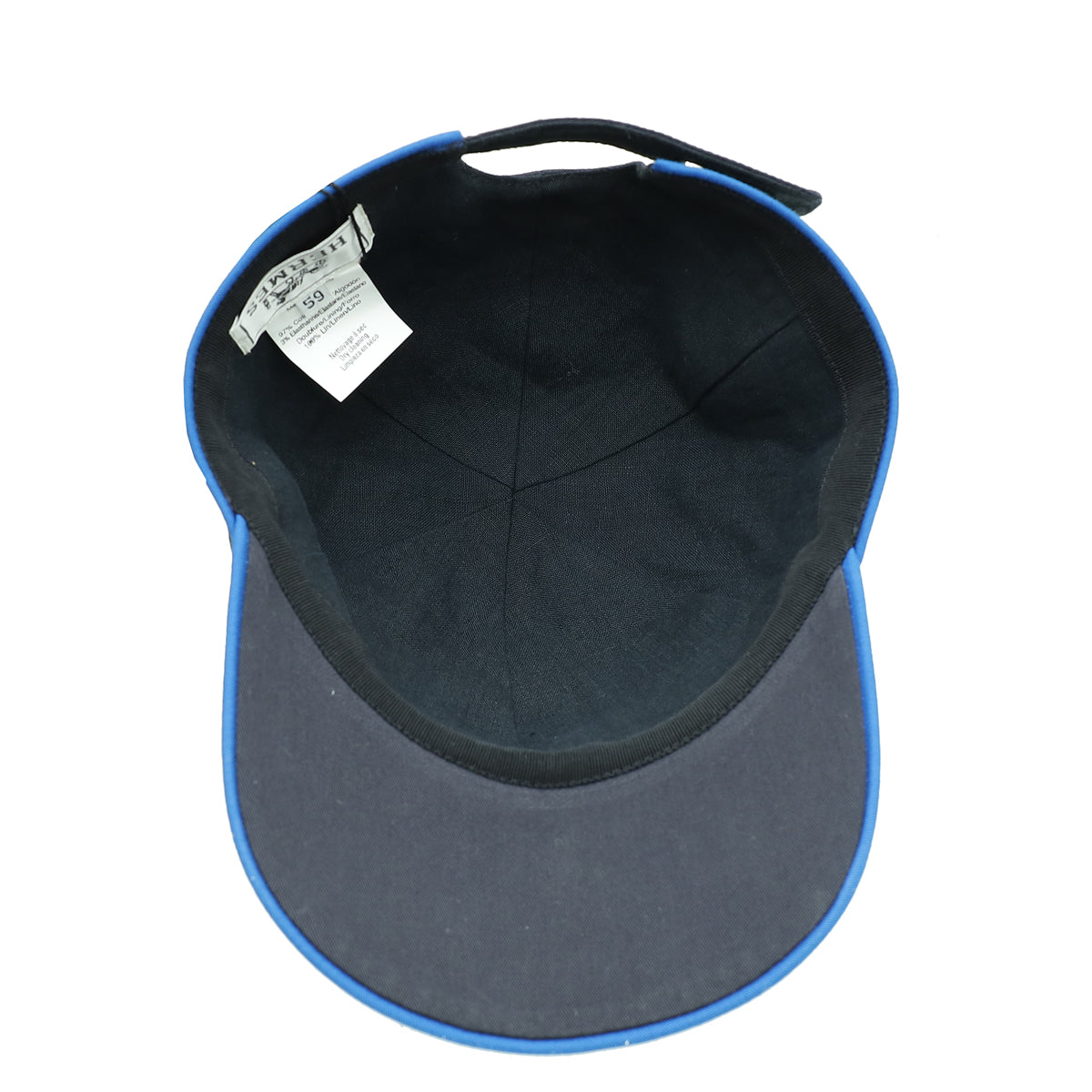 Hermes Navy Blue Riley Cap