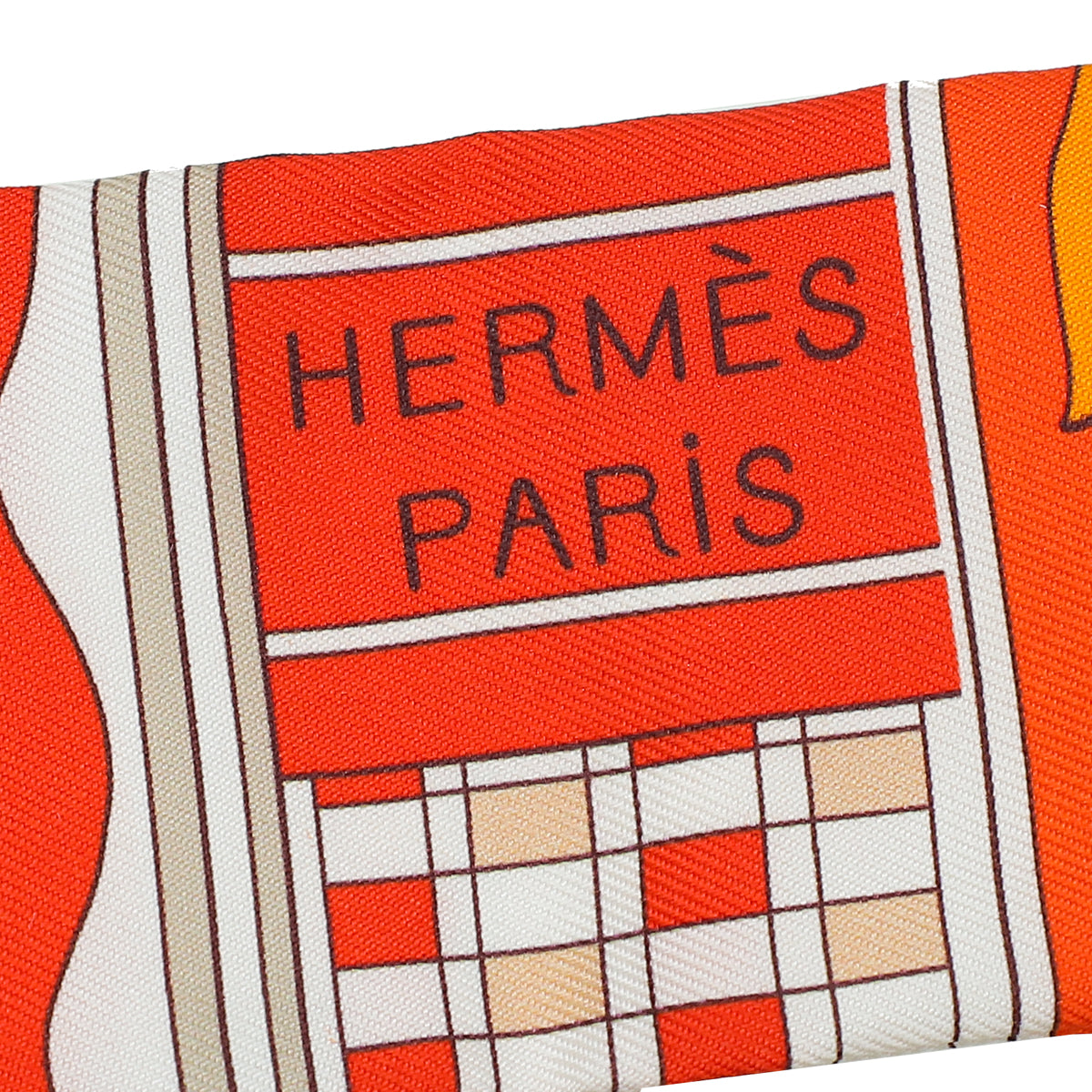 Hermes Multicolor Silk Twilly