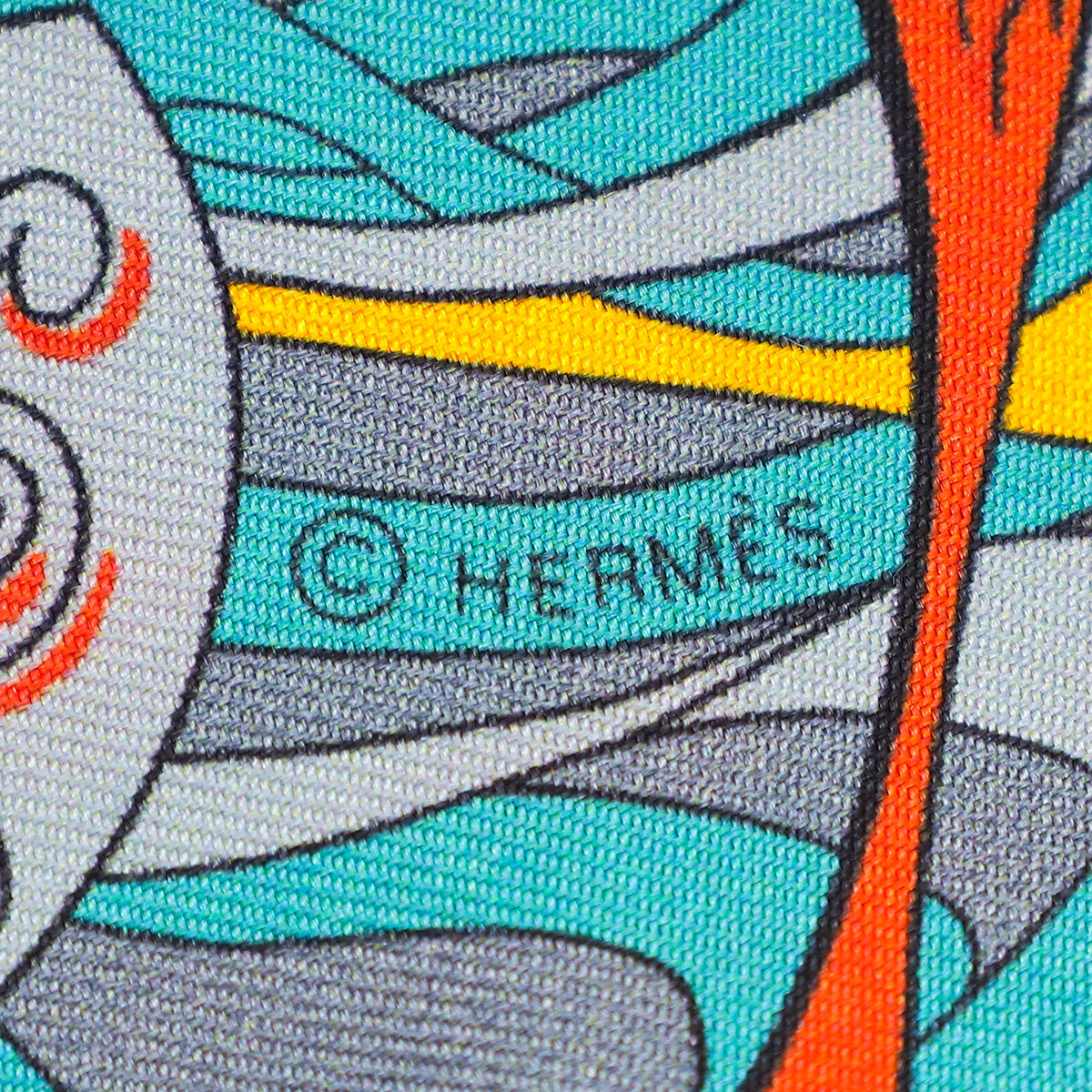 Hermes Multicolor Silk Twilly