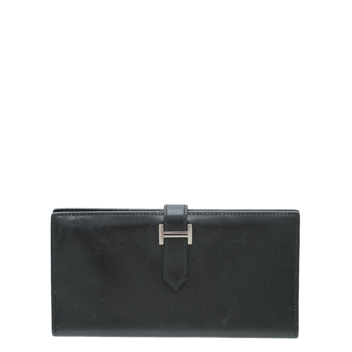 Hermes Noir Bearn Box Wallet