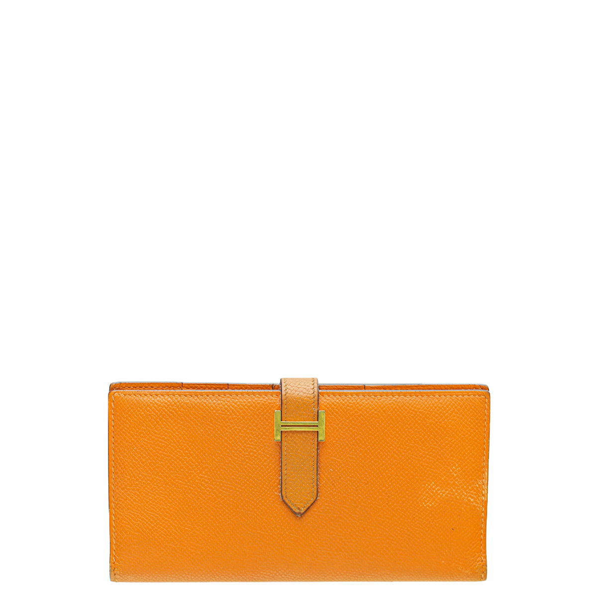 Hermes Orange Bearn Wallet