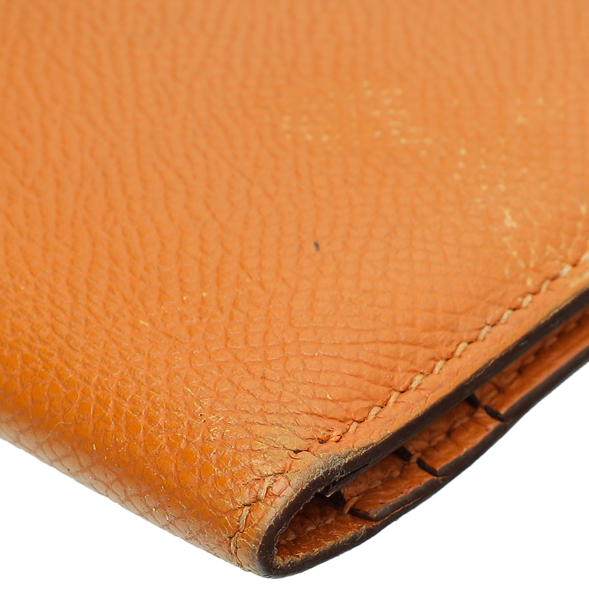 Hermes Orange Bearn Wallet