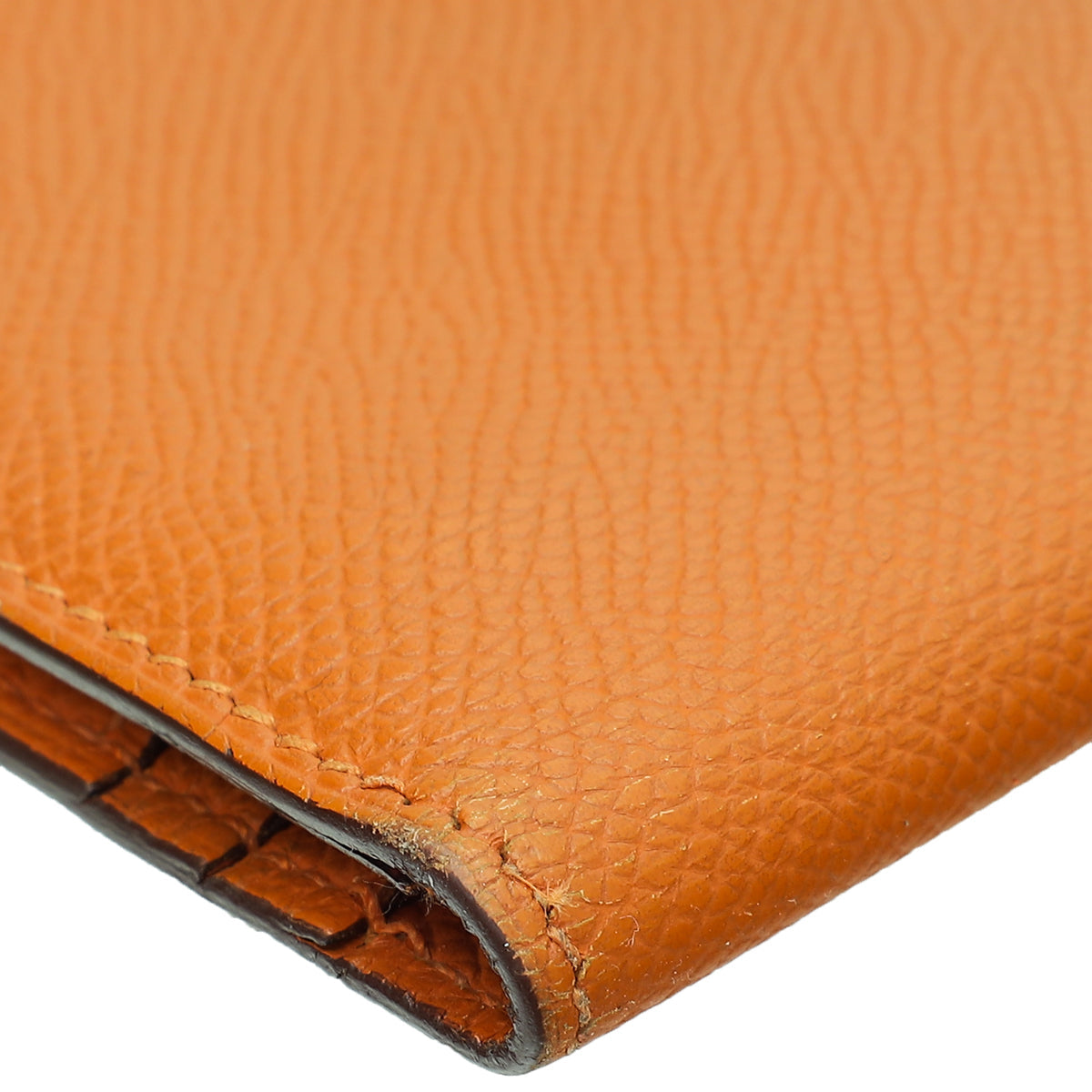 Hermes Orange Bearn Wallet