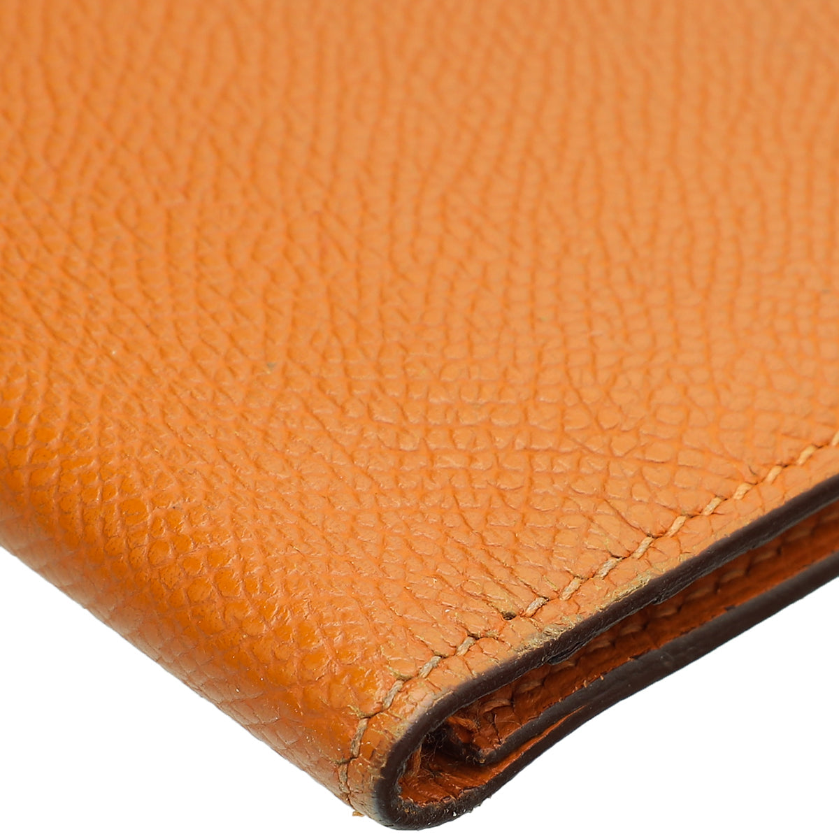 Hermes Orange Bearn Wallet