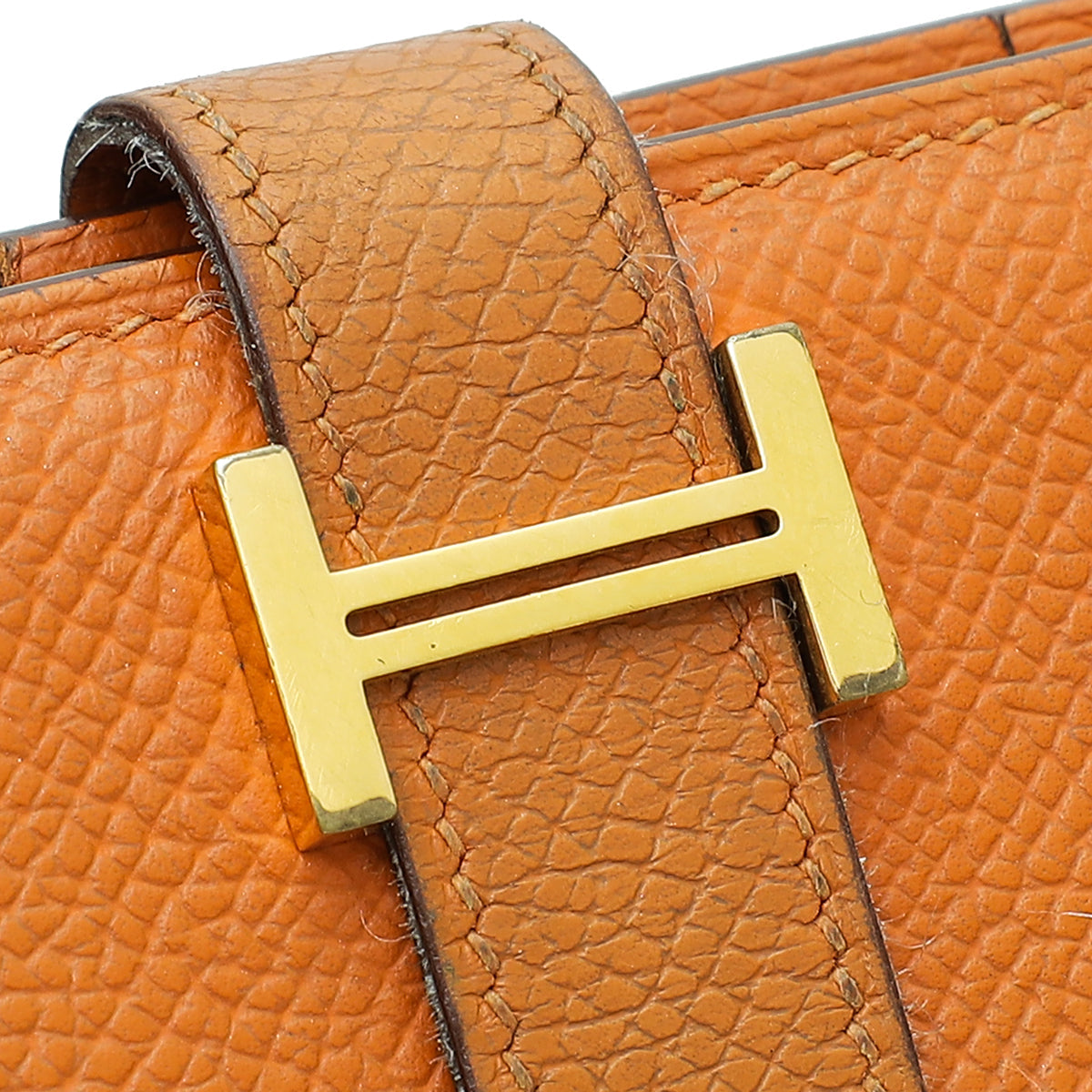 Hermes Orange Bearn Wallet