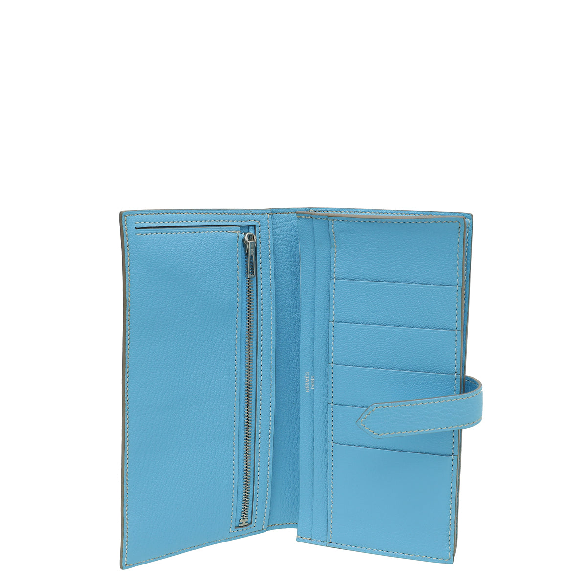 Hermes Blue Celeste Bearn Wallet