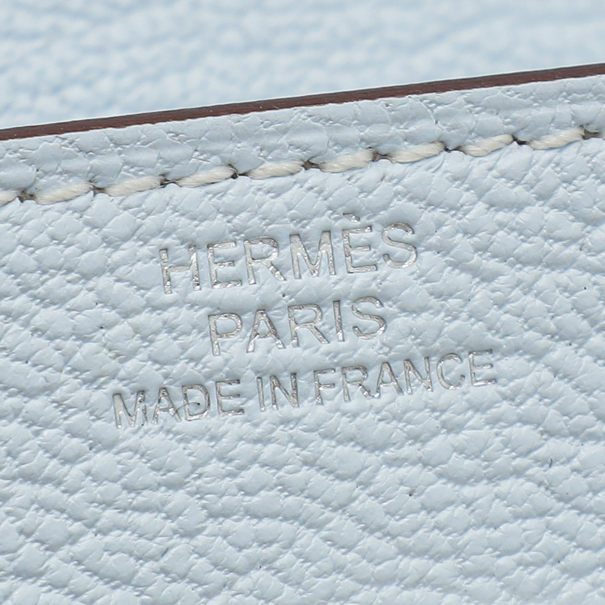 Hermes Blue Brume Kelly Classique To Go Wallet