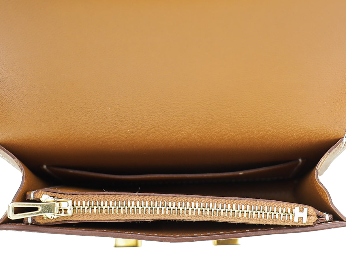 Hermes Gold Constance Slim Wallet