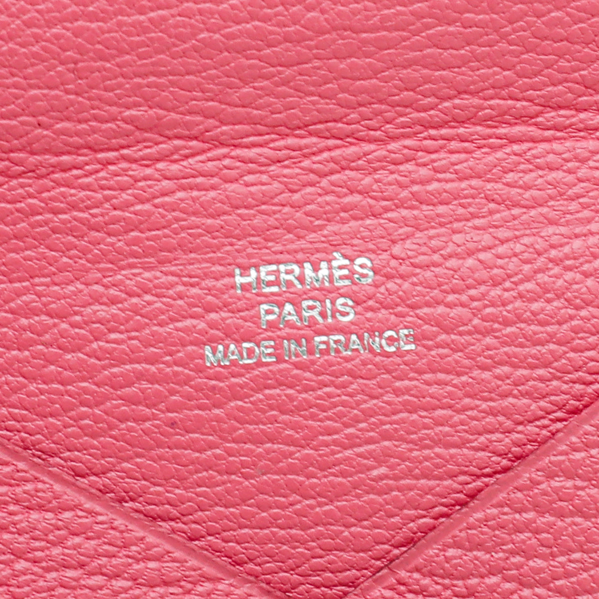 Hermes Rose Azalee Chevre Mysore Calvi Card Holder