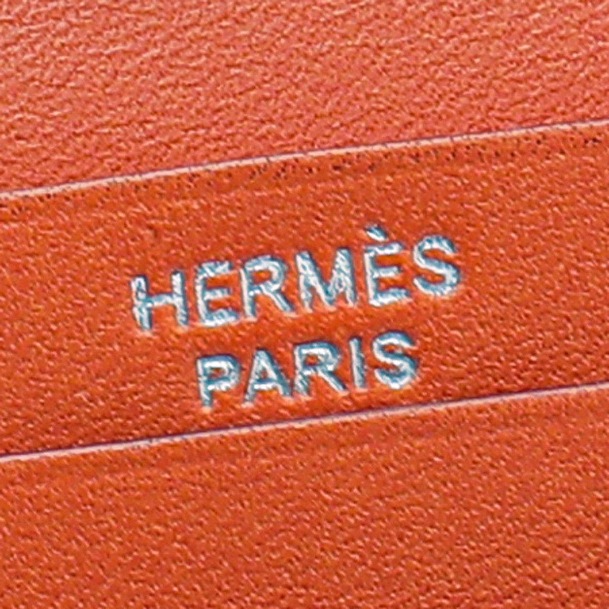 Hermes Orange Bearn Wallet