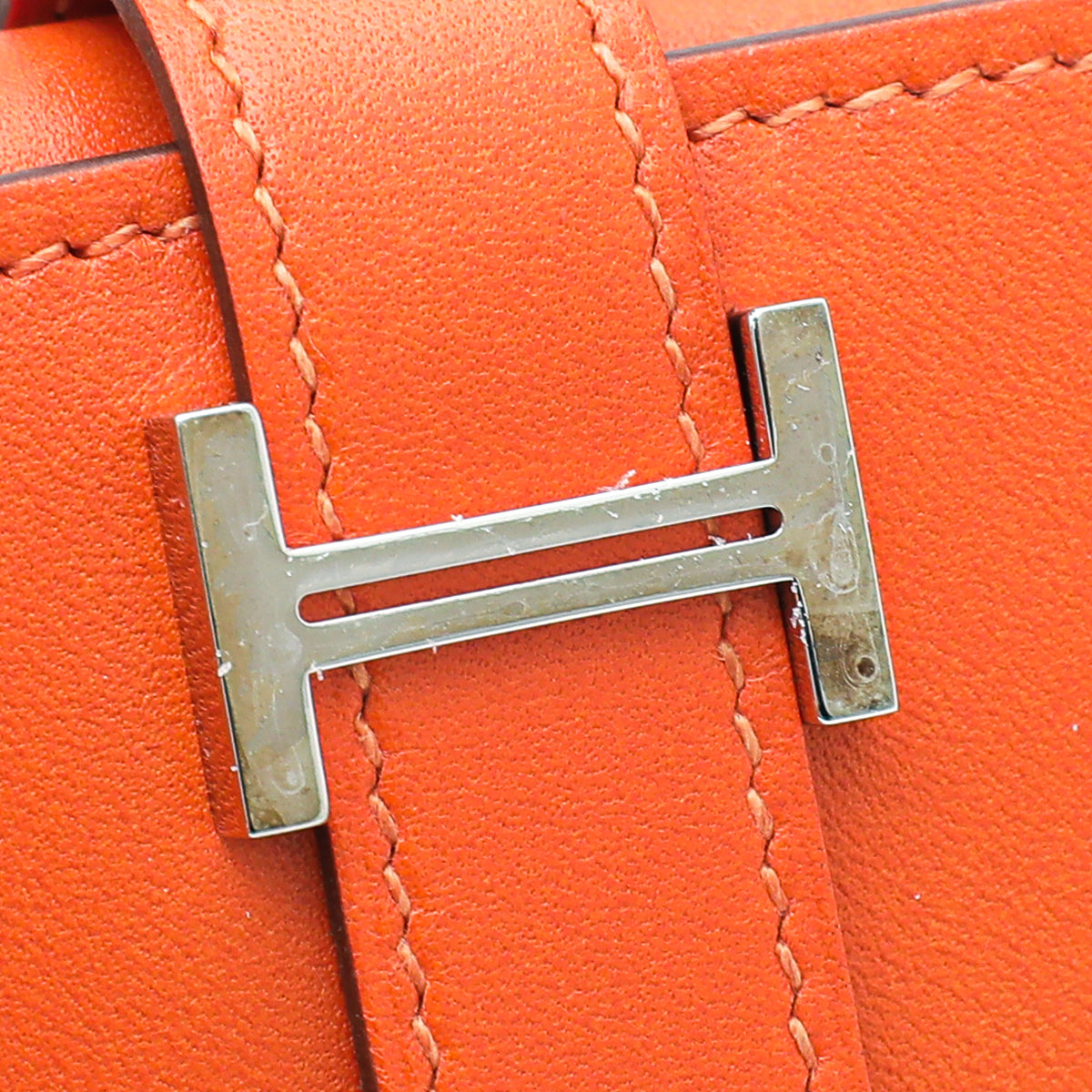 Hermes Orange Bearn Wallet