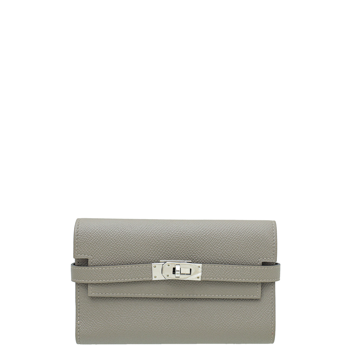 Hermes Gris Asphalt Kelly Classic Medium Wallet