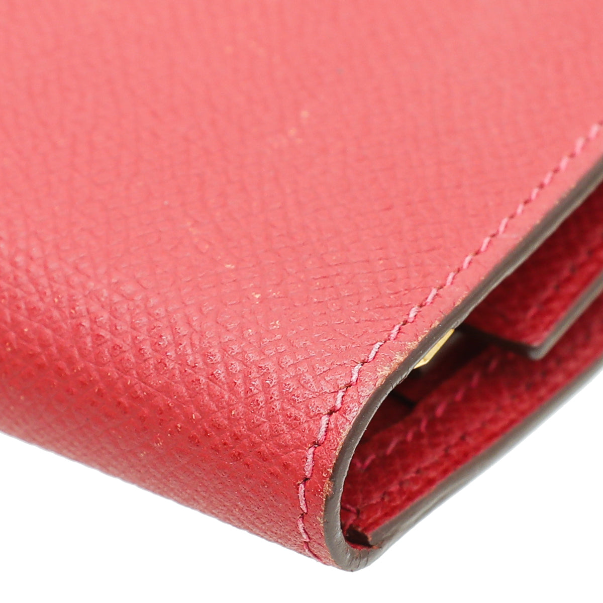 Hermes Rouge Casaque Bearn Wallet