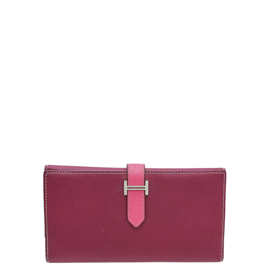 Hermes Cyclamen Bearn Wallet