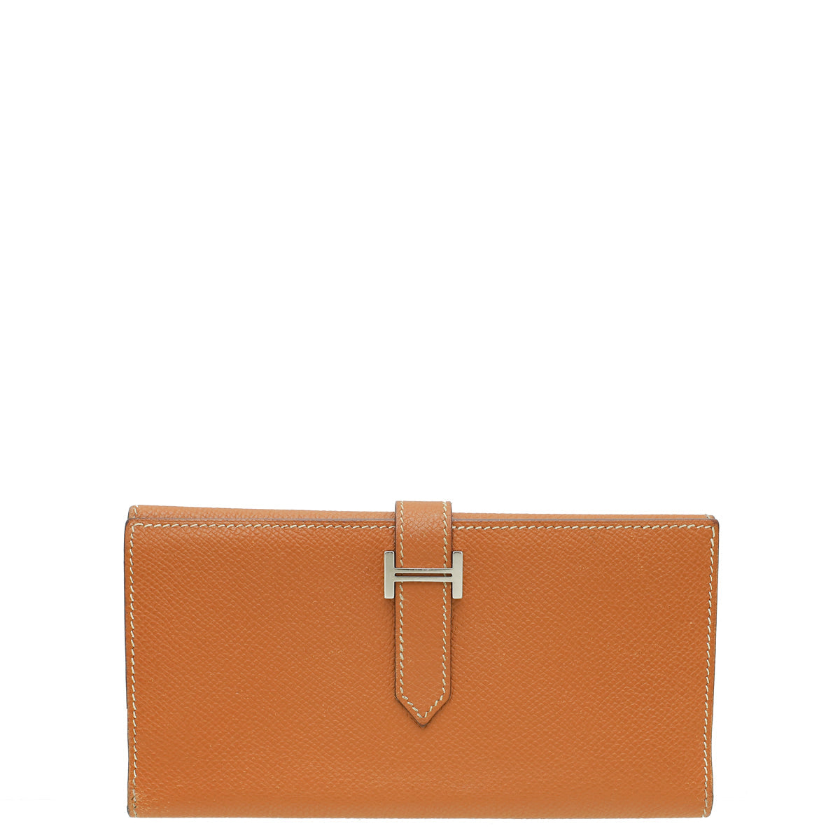 Hermes Gold Trifold Bearn Wallet