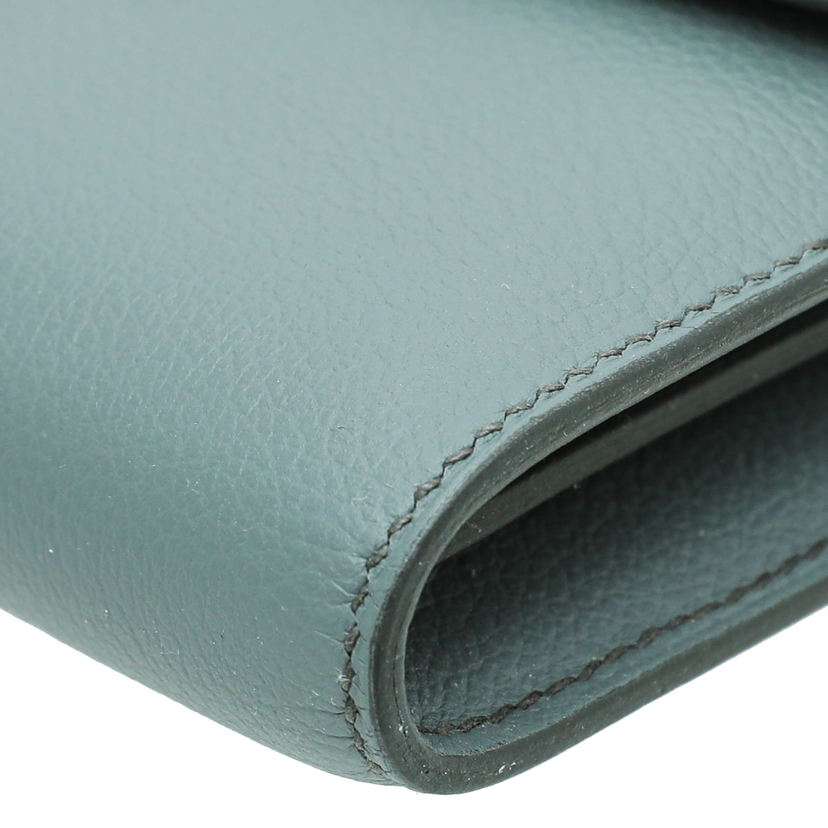 Hermes Vert Amande Evercolor Constance Wallet