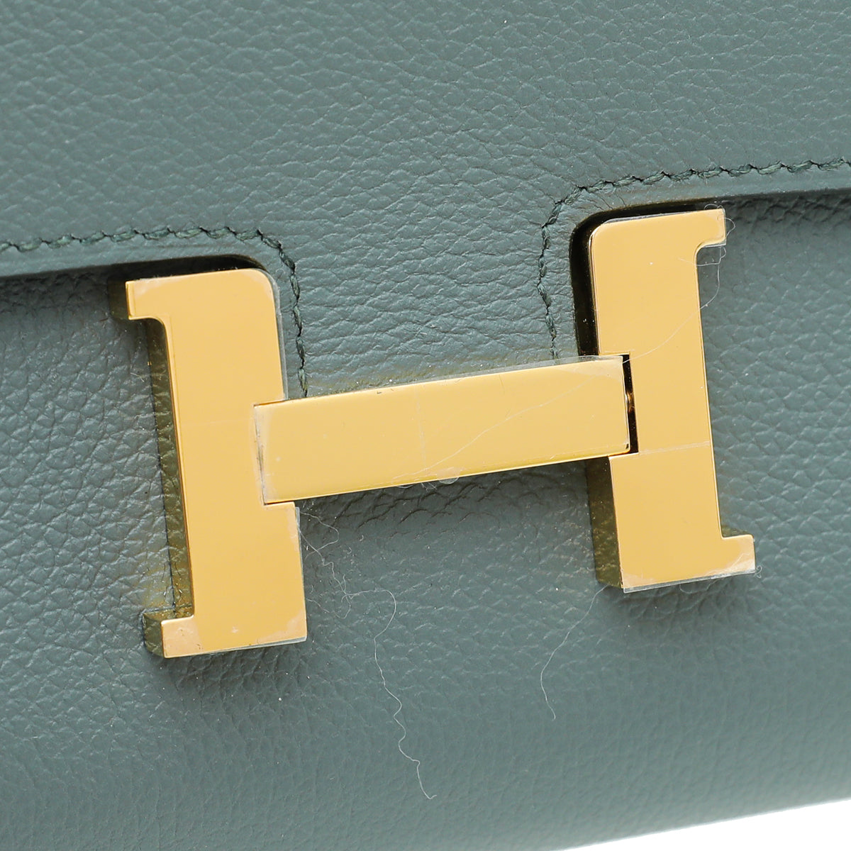 Hermes Vert Amande Evercolor Constance Wallet