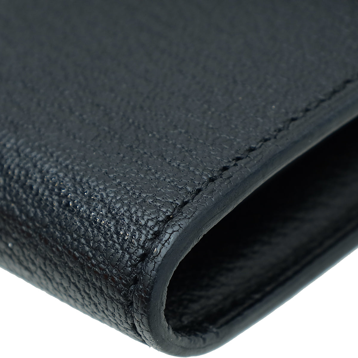 Hermes Noir Mysore Goatskin Kelly Classic Wallet