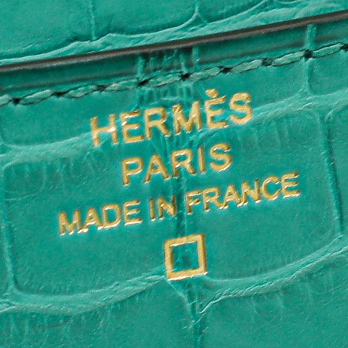 Hermes Vert Jade Matte Alligator Constance To Go Wallet