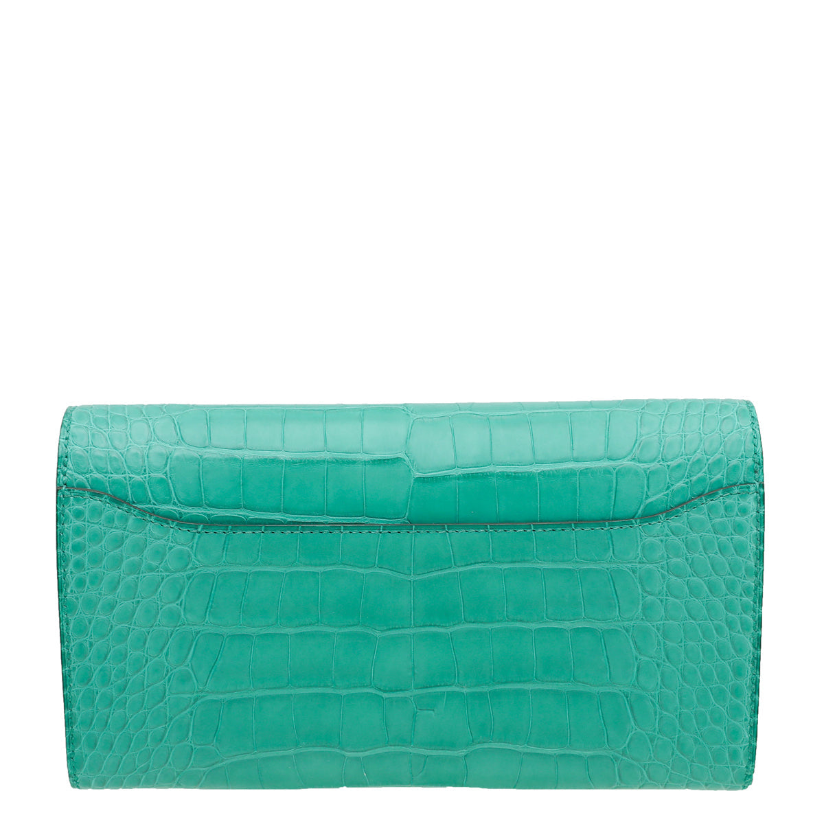 Hermes Vert Jade Matte Alligator Constance To Go Wallet