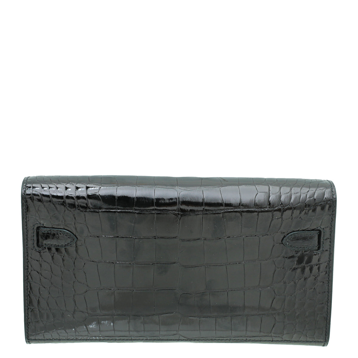 Hermes Noir Alligator To Go Mississippiensis Kelly Wallet