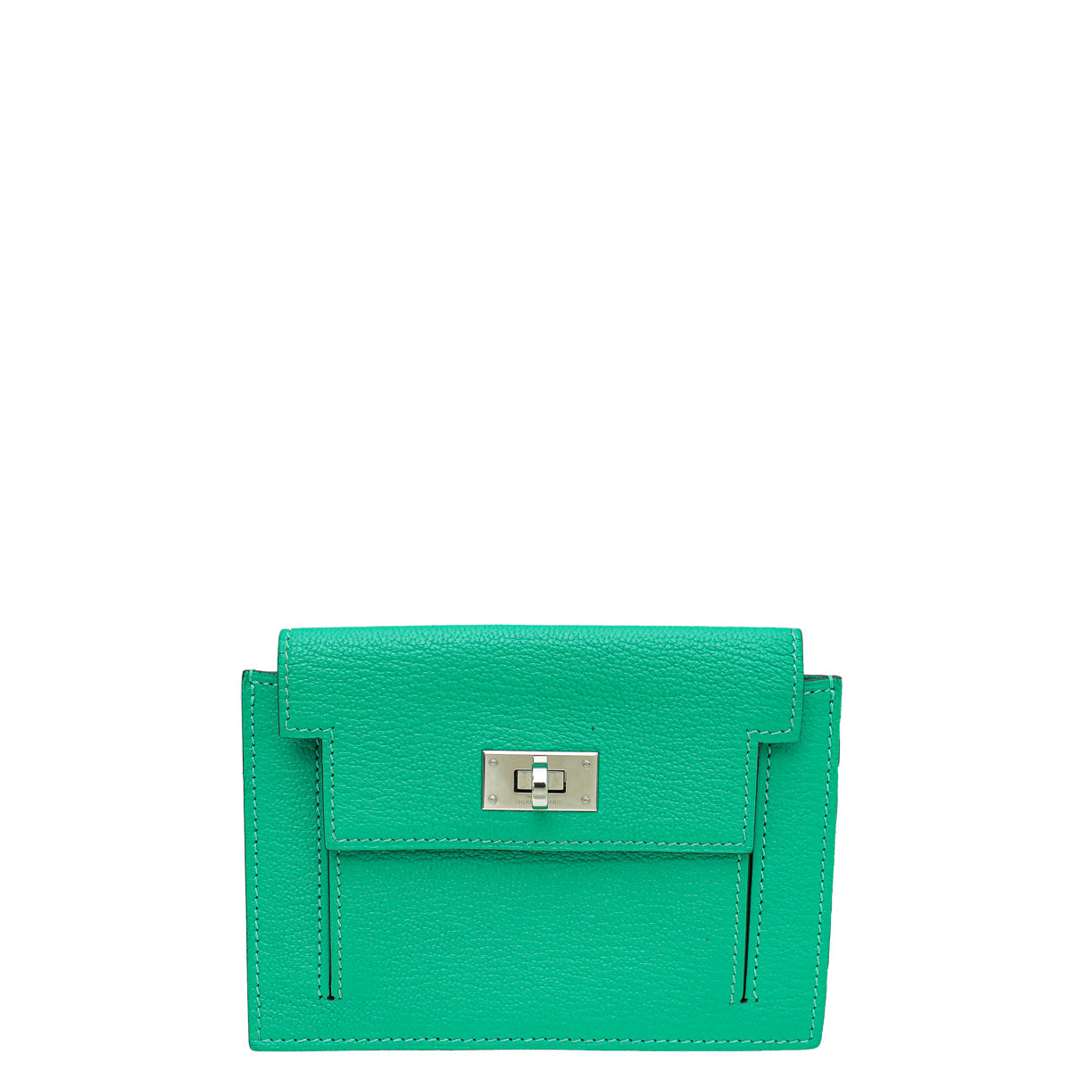 Hermes Menthe Mysore Kelly Pocket Compact Wallet